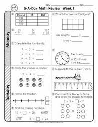 3rd Grade Daily Math Spiral Review Morning Work Editable Daily Math Review Math Spiral Review Daily Math
