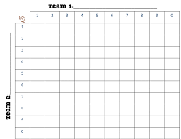 Printable Football Squares Football Squares Template Football Squares Superbowl Squares