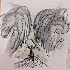 Parting Of The Red Sea Moses Redsea Exodus Oldtestament Jdtoldtestament Inkandcoffee Ink Inkfeature Sketch Sketchbook Sketc Drawings Sea Drawing Art