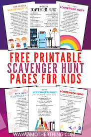 Free Printable Scavenger Hunts For Kids In 2020 Homeschool Learning Middle School Activities Scavenger Hunt For Kids