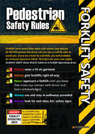 Forklift Safety Poster Regarding Pedestrian Safety Seguridad Y Salud Laboral Salud Laboral Seguridad Industrial