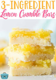 3 Ingredient Lemon Crumble Bars Recipe In 2020 Lemon Bars Easy Lemon Bars Recipe Lemon Dessert Recipes