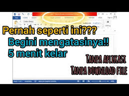 Cara Mengatasi Ms Word Yang Tidak Bisa Di Klik Atau Activated Failed Youtube