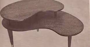 Plans For Building 1950 S Kidney Shaped Coffee Table Populuxebooks Retro Info Fo Woodworking Furniture Plans Coffee Table Mid Century Modern Furniture Plans
