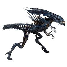Its most prominent feature is its immense size, typically standing more than double the height of most other xenomorphs, while some older queens have been known to grow larger still. Aliens Xenomorph Queen Ultra Deluxe Boxed Action Figure