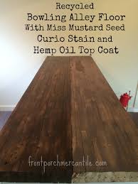 Search for refinishing wood floors. Reclaimed Bowling Alley Counter Top Front Porch Lifestyle