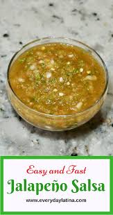 Easy And Fast Jalapeno Salsa Everyday Latina Recipe Homemade Salsa Recipe Hot Sauce Recipes Mexican Food Recipes Authentic