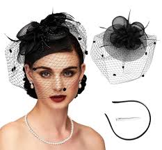 Derby Hats For Women 2025 1920s Feather Fascinator Hat