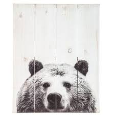 Bear Wood Wall Decor Rustic Cabin Wall Decor Cabin Wall Decor Wood Wall Decor