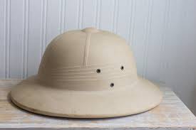 Vintage Safari Hat Hard Military Style Khaki Pith Helmet Vintage Safari Pith Helmet Military Fashion
