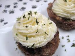 Meatloaf Cupcakes Doggy Dessert Chef Recipe Dog Food Recipes Dog Birthday Cake Recipe Dog Recipes