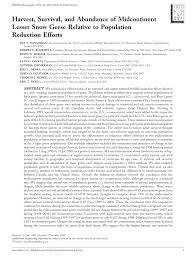 Is the largest sealed insulating glass testing facility in the nation. Pdf Harvest Survival And Abundance Of Midcontinent Lesser Snow Geese Relative To Population Reduction Efforts