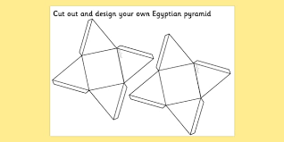 After watching this video everyone will be able to draw such a beautiful 3. Free Egyptians Pyramid Net Model Making Activity