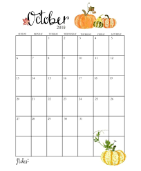 Cute October 2019 Calendar October Calendar Editable Calendar October Calendar Printable