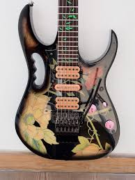 The jem 77 fp2 comes equipped with the dimarzio evo2 bridge pickup which is a little more complex than the usual dimarzio evolution bridge pickup. Ibanez Jem 77 Floral Pattern Posts Facebook