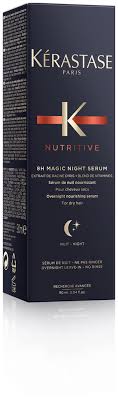 Infused with iris root extract and a blend of 5 applied at night, hair progressively absorbs the nutrients of the nourishing serum to reverse daytime depletion. Kerastase Nutritive 8h Magic Night Serum Bellaffair Com