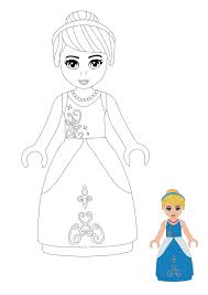 Learn how to draw jasmine princess pictures using these outlines or print just for coloring. Lego Princess Cinderella Coloring Pages 2 Free Coloring Sheets 2020