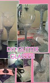 Pin By Tarah Lynn On Diy Crafts Ideas Glitter Wine Glass Decorated Wine Glasses Glitter Diy