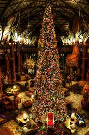 Christmas At The Disney S Animal Kingdom Lodge With Images Christmas Lodge Beautiful Christmas Trees Beautiful Christmas