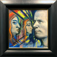 Peter Keefer "Laguna Santa Cruz" Signed Numbered Collagraph triptych 3pc  Artwork