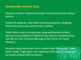 Setiausaha agung mtuc, j solomon. Kesatuan Sekerja Trade Unions Ppt Download
