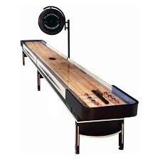 telluride espresso shuffleboard table with 3 in playfield electric scorer 2999 99 家具 室内 ボードゲーム