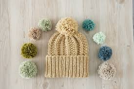 Find the latest knitted beanies from your favorite brands. Seed Rib Stitch Pom Pom Hat Extract From Add One Stitch Knitting By Alina Schneider How To Make A Pom Pom Beanie