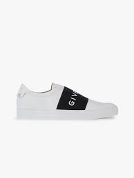 Givenchy Paris Strap Sneakers In Leather