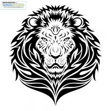 Lion Tribal Tattoo By Kuzzie Digital Art Vector Animals Tattoodonkey Design 1000x1000 Pixel Lion Head Tattoos Tribal Lion Tribal Lion Tattoo