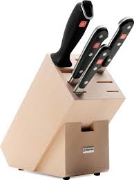 Stainless steel 30cr13 handle material: Wusthof Classic 5pc Knife Block Set 9832 10 Teddingtons Australia