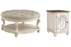 Realyn Coffee Table With 1 End Table Ashley Furniture Homestore In 2020 End Tables Coffee Table Ottoman Table