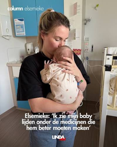 Ik zie mijn baby lijden onder de medicijnen die hem beter moeten maken. Het  blijft moeilijk te bevatten dat dit nodig is om hem beter te maken.”  Elsemieke Grave is moeder van