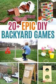 Over 20 Awesome Diy Backyard Games Your Family Will Love Perfect For Backyard Parties Family Game Ni Backyard Games Diy Backyard Games Kids Diy Outdoor Party