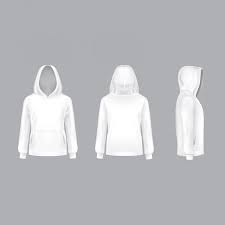 Vector Mockup With Realistic White Hoodie Hood Hoodie Hoody Png And Vector With Transparent Background For Free Download Ilustrasi Hoodie Sketsa