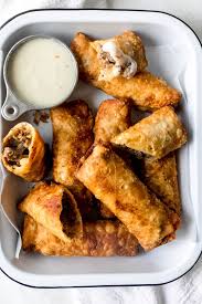 Philly cheesesteak egg rolls recipe. Philly Cheesesteak Egg Rolls