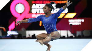 With a combined total of 30 olympic and world championship medals. Simone Biles I Never Go Into A Competition Trying To Win Stuttgart2019