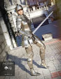 Knight Armor For Genesis 3 Female S 3d Models For Daz Studio And Poser Knight Armor Genesis 3 Poser