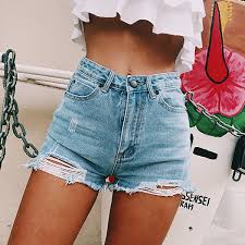 2020 Fashion Women Summer Denim Shorts Jeans Women High Waisted Short New  Femme Push Up Skinny Slim Denim Shorts | Wish