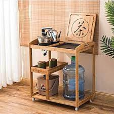 Restoration hardware has restored these fabulous white oak carts and their cast iron hardware for use as a coffee table. Tea Cart Multi Layer Tea Rack Living Room Small Coffee Table Corner Table For Home With Wheels Removable Sofa Table Color Brown2 Size 73 5 64 5 40cm Buy Online At