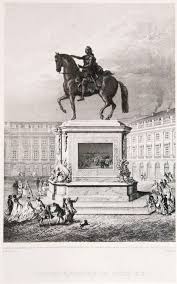 Gravure De Louis Xv Sur La Place Royale Place De La Bourse A Bordeaux Bordeaux Metropole Municipale