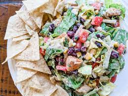 50% fat, 34% carbs, 16% protein. California Pizza Kitchen Copycat Bbq Chopped Chicken Salad Marie Bostwick