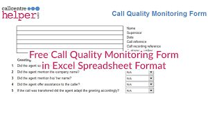 Free Call Monitoring Evaluation And Coaching Form