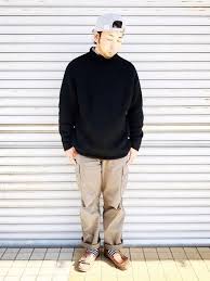 チャッピー testifyのキャップを使ったコーディネート wear 黒ニット 黒 トップス トップス