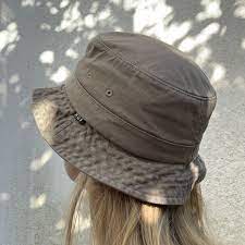 Huf Bucket Hat In Kaki Green Brown S M Perfect For Depop Green And Brown Hats Huf