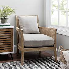 Cane Wood Trim Accent Chair Accent Chairs For Living Room Accent Furniture Living Room Living Room Chairs