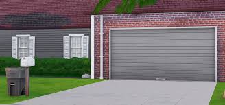 Gloomsims Extra Wide City Living Garage Door I Really Wanted A Wider Version Of The Garage Door That Came With Ci Sims 4 City Living Sims House Garage Doors