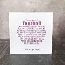 Birthday Poem For Boyfriend Funny Humorous Card For A Loved One Who Is Football Mad Birthday Cards For Boyfriend Funny Anniversary Cards Funny Cards