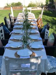 Whether you're having a casual picnic or an elegant tented dinner, eating outside always seems like a special event. Outdoor Garden Dinner Party Karins Kottage