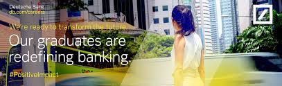 Deutsche bank graduate programs and job. Deutsche Bank Deutsche Bank Analyst Graduate Programme Corporate Bank China