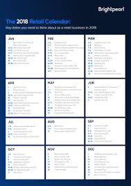 The 2018 Retail Calendar Key Dates Calendar Business